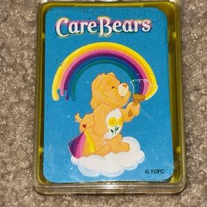 Care Bears Mini Playing Cards Deck Rainbow w/ Case Vintage 2003 collectibles
